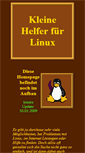 Mobile Screenshot of linux-kleine-helfer.de
